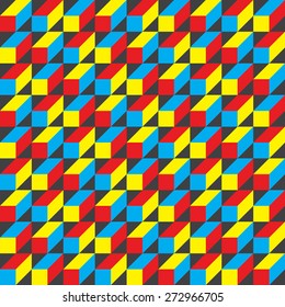 Cubic background, toy colors