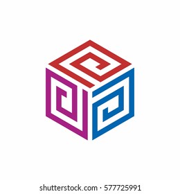 CUBIC BOX LOGO ICON FOR YOUR BEST BUSINESS