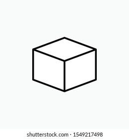 
Cubic Icon. Shape Configuration Illustration As A Simple Vector Sign & Trendy Symbol for Design, Websites, Presentation or Application.
