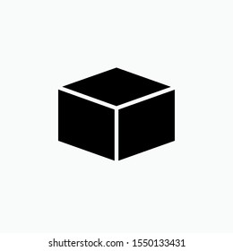 Cubic Icon. Shape Configuration Illustration As A Simple Vector Sign & Trendy Symbol for Design, Websites, Presentation or Application.