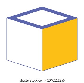 cubic matrix geometric icon