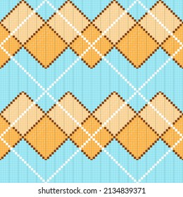 Cubic mosaic square pattern template 