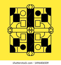 Cubic ornament with simple and modern style