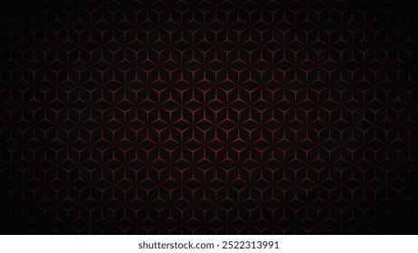 Cubic pattern background with black and dark red design for bold visual appeal
