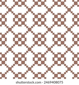 Cubic pattern decoration on white background
