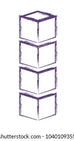 cubic set matrix geometric icons