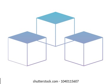 cubic set matrix geometric icons