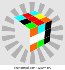 cubic vector illustration