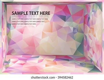 Cubism background Asia vivid multicolor depth space