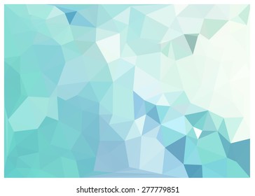 Cubism background Pale mint blue