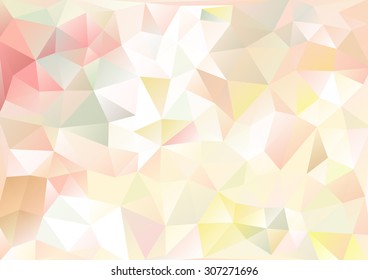 Cubism background Pale pink and multicolor