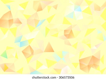 Cubism background Pale yellow and orange blue
