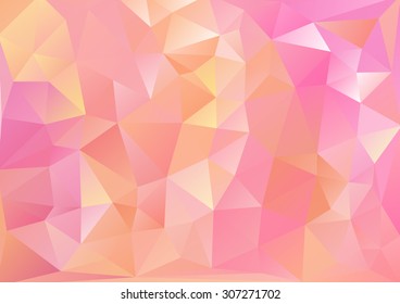 Cubism background Pink and red