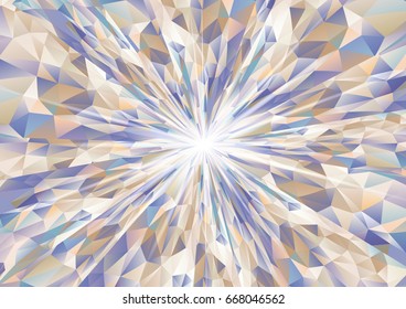 Cubism background radiation Cool navy blue and beige