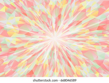 Cubism background radiation Gray and red green yellow