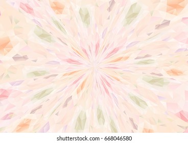 Cubism background radiation three color