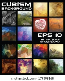 Cubism background set