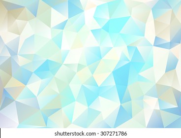 Cubism background White and cyan