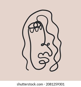 Kubismus sieht sich konfrontiert. Zeitgenössisches Endlosbild. Kreatives Design für Wandkunst, Plakat, Etiketten, T-Shirt-Drucke 