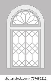 Cubist window - vector graphic