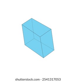 Cuboid Prism Shape vector illustration on white background