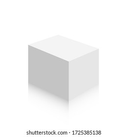 Cuboid Vector Illustration. 3d Cuboid Icon Image