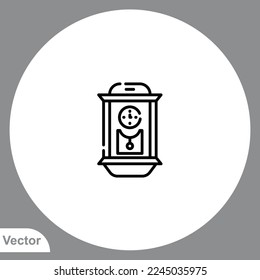 Cuckoo clock icon sign vector,Symbol, logo illustration for web and mobile