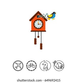 Cuckoo Clock Vector Icon