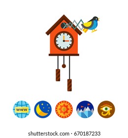 Cuckoo Clock Vector Icon