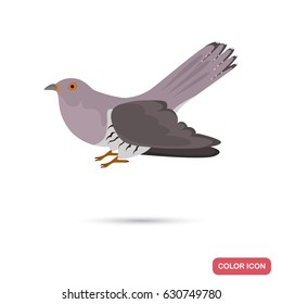 Cuckoo color flat icon for web and mobile design