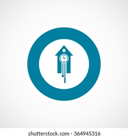 Cuckoo-clock icon, on white background