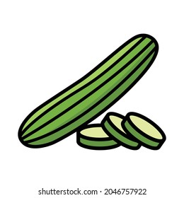 cucmber - vegetables icon vector design template
