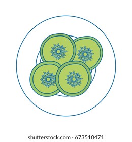 cucucmber slices cartoon