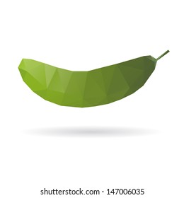 Cucumber abstract isolated on a white backgrounds