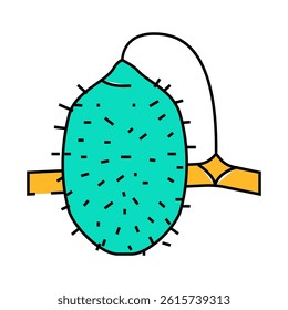 cucumber anguria line icon vector. cucumber anguria sign. isolated symbol illustration