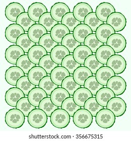 Cucumber back pattern big row