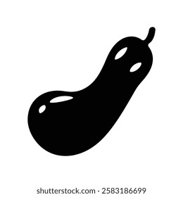 Cucumber black icon drawing white background vector illustration design.