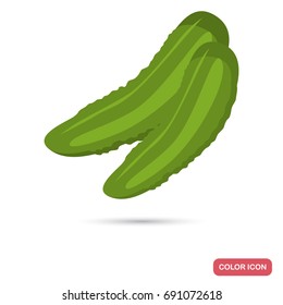 Cucumber color icon for web and mobile design