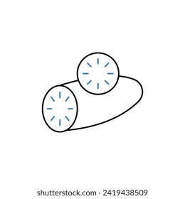 cucumber concept line icon. Simple element illustration. cucumber concept outline symbol design.
