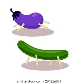 Cucumber and Eggplant in Bon Festival