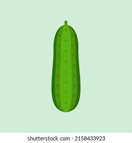 cucumber flat design vector illustration