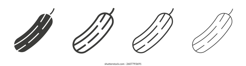 Cucumber icon collection for website designs