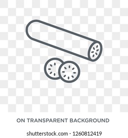 Cucumber icon. Cucumber design concept from Fruit and vegetables collection. Simple element vector illustration on transparent background.