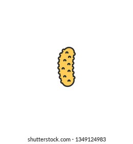 Cucumber icon design. Gastronomy icon vector illustration