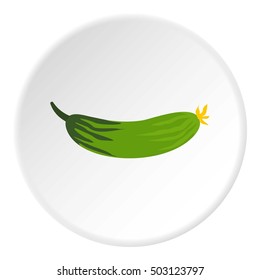 Cucumber icon. Flat illustration of cucumber vector icon for web