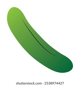 Icono de pepino. fruta fresca aislada sobre fondo blanco. Ilustración vectorial.