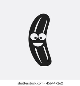 Cucumber icon illustration isolated vector sign symbol