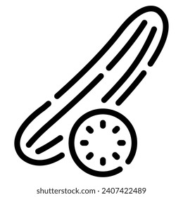 Cucumber icon illustration for uiux, web, app, infographic, etc