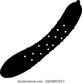 The cucumber icon isolated on white background