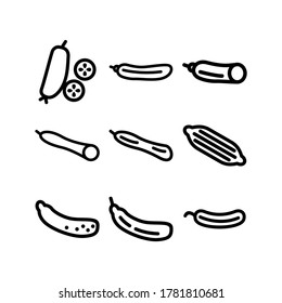 cucumber icon or logo isolated sign symbol vector illustration - Collection of high quality black style vector icons
